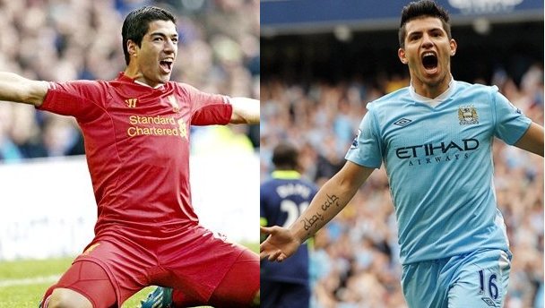 English Premier League, Manchester City, Liverpool, Sergio Aguero, Luis Suarez
